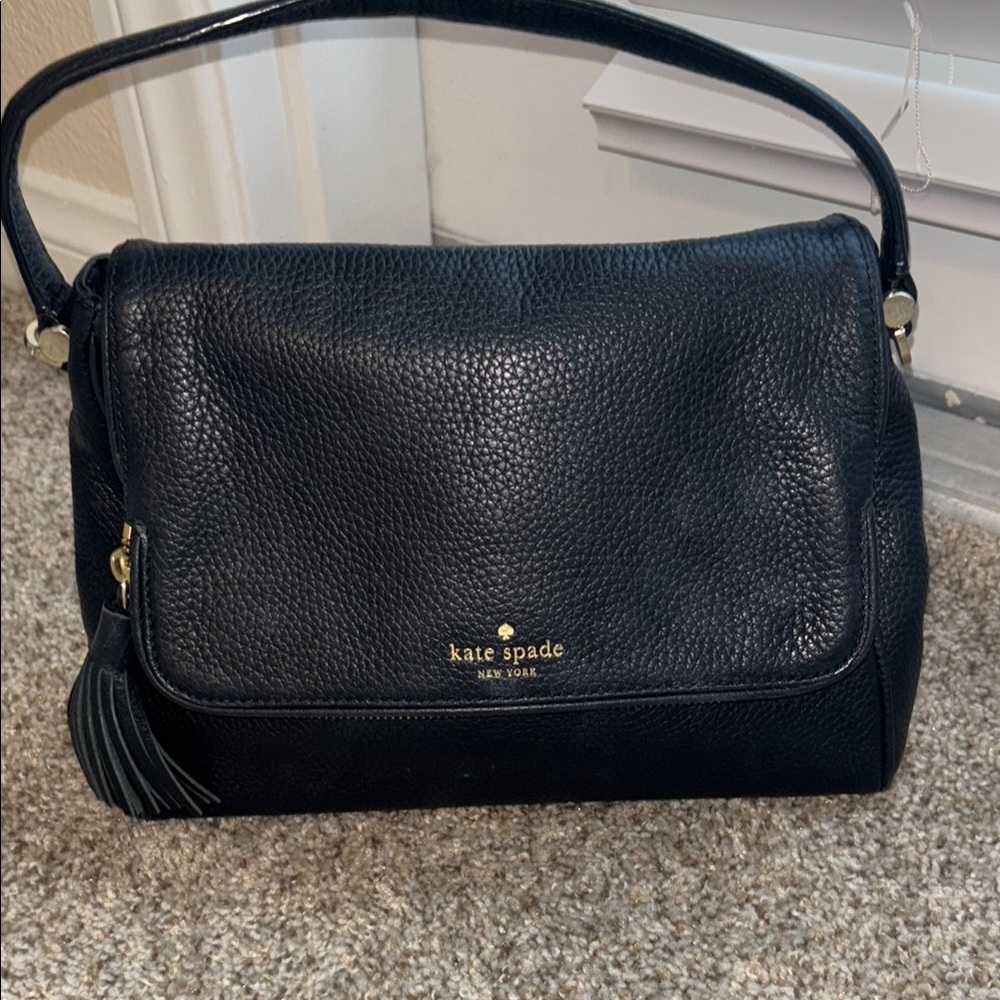 Kate Spade Black Leather Shoulder Bag